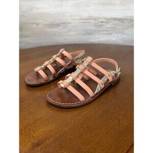 Tory Burch Women's Reggie Gladiator Cream Sandal Size 7